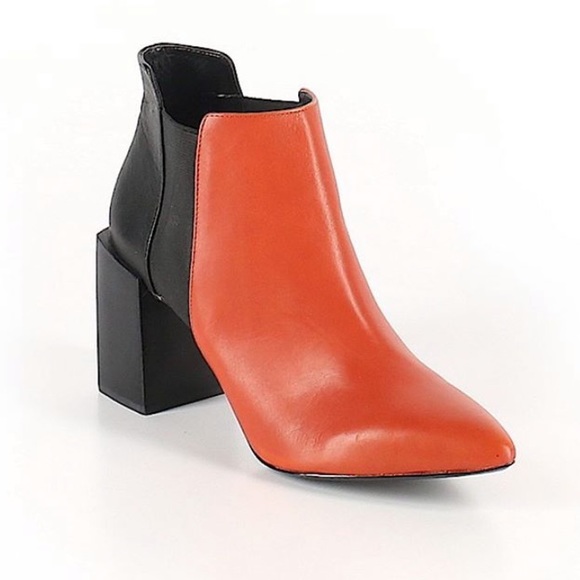 Zara Shoes - Zara Orange Colorblock Boots